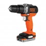 Купить Ударная дрель-шуруповерт BLACK+DECKER BDCHD12S1 GoPak