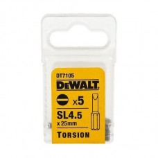 Биты DeWALT DT7105 SL4.5 x 25mm (5 шт.)
