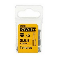Биты DeWALT DT7107 SL6.5 x 25mm (5 шт.)