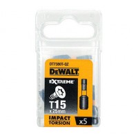 Биты DeWALT DT7380T IMPACT Torsion ударные Tx15 25mm (5 шт)