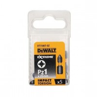 Биты DeWALT DT7386T IMPACT Torsion ударные Pz1 25mm (5 шт)
