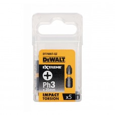 Биты DeWALT DT7995T IMPACT Torsion ударные Ph3 25mm (5 шт)