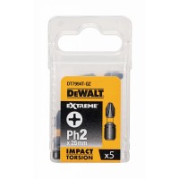Биты DeWALT DT7994T IMPACT Torsion ударные Ph2 25mm (5 шт)