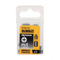 Биты DeWALT DT7993T IMPACT Torsion Ph1 ударные 25mm (5 шт)