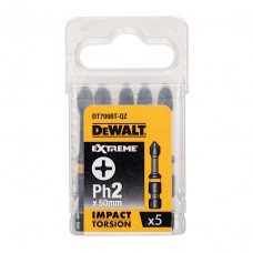 Биты DeWALT DT7998T IMPACT Torsion ударные Ph2 50mm (5 шт)