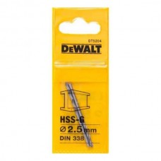 Сверло DeWALT DT5204 HSS-G 2.5mm (2 шт.)