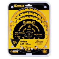 Комплект дисков DeWALT DT10399 EXTREME ø190mm 24T (3 шт.)