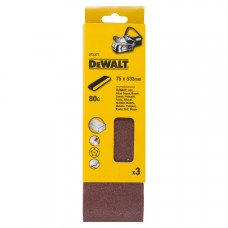 Шлифлента DeWALT DT3377 75x533mm 80G (3 шт.)