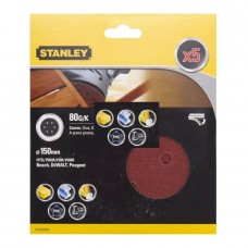 Набор шлифкругов Stanley STA32342 80G ø150mm
