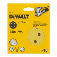 Набор шлифкругов DeWALT DT3107 125mm 240G (10 шт.)