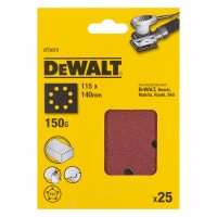 Шлифлист DeWALT DT3015 115x140mm G150 (25 шт.)
