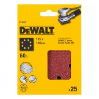 Шлифлист DeWALT DT3012 115x140mm G60 (25 шт.)