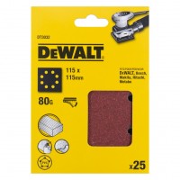 Шлифлист DeWALT DT3032 115x115mm G80 (25 шт.)